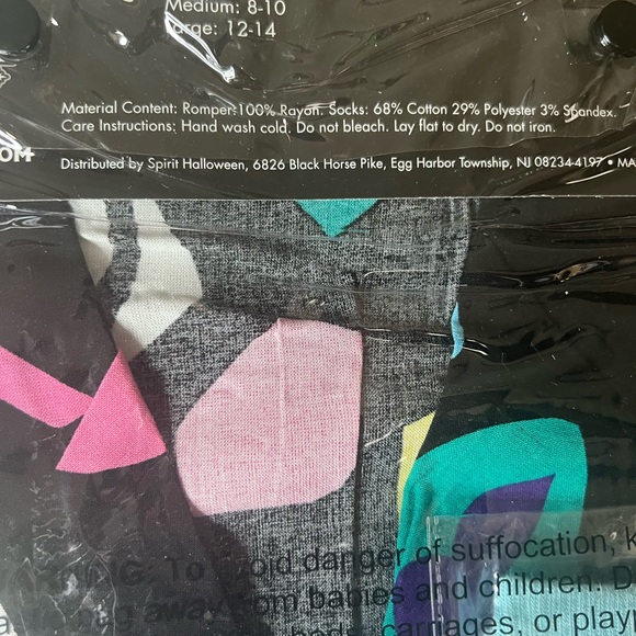 Spirit Halloween Womens Stranger Things Eleven Romper Socks Costume Large 12-14 - Picture 6 of 6